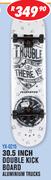 Rippa Skateboards 30.5" Double Kick Board Aluminium Trucks YX-0215-Each