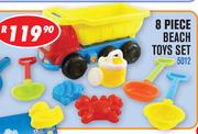 8 Piece Beach Toys Set 5012