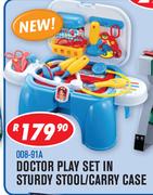 Doctor Play Set In Sturdy Stool/Carry Case 008-91A