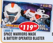 Space Warriors Mask & Battery Operated Blaster LM888-3E