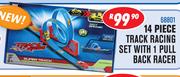 14 Piece Track Racing Set With 1 Pull Back Racer 68801