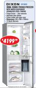 Dixon 350Ltr Combi Fridge/Freezer With Water Dispenser (Stainless Steel Finish)DBF380SD