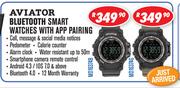 Aviator Bluetooth Smart Watches With App Pairing MD16374B