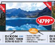 Dixon 55 Inch/140cm Ultra HD DLED TV CZ1855