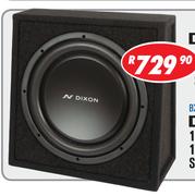 Dixon 250W 12” Flat Subwoofer BXWB12F
