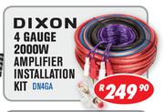 Dixon 4 Gauge 2000W Amplifier Installation Kit DN4GA