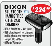Dixon Bluetooth Handfree Kit & Car Charger BT74