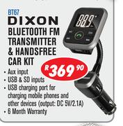Dixon Bluetooth FM Transmitter & Handsfree Car Kit BT67