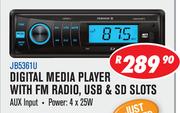 Jebson Digital Media Player With FM Radio/USB & SD Slots JB361U
