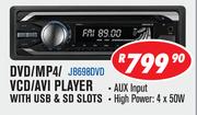 Jebson DVD/MP4/VCD/AVI Player With USB & SD Slots 