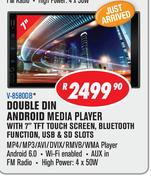 Jebson Double Din Android Media Player With 7” TFT Touch Screen/Bluetooth Function/USB & SD Slots V-