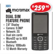 Micromax Dual Sim Feature Phone X801
