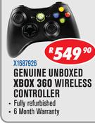 Genuine Unboxed Xbox 360 Wireless Controller X1687926