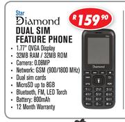 Diamond Dual Sim Feature Phone Star