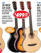 Sanchez Classical & Acoustic Guitars & Ukuleles 38” 3/4 Size Acoustic Guitar R38-Each