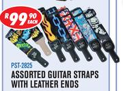 Sanchez Guitar Straps With Leather Ends PST 2825-Each