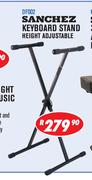 Sanchez Keyboard Stand Height Adjustable DF002