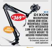 Dixon Microphone Boom Arm Desk Montable Stand MS-30
