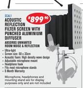Acoustic Reflection Filter Screen With Punched Aluminium Diffuser SCAL1