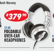 DXN Pro DJ & Studio Monitor Foldable Over-Ear Headphones ST-80