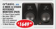 Artesia 4 Inch 2.0 Studio Reference Monitors (Pair) M200