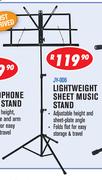 Lightweight Sheet Music Stand JY-006