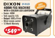 Dixon 400W Fog Machine  With 4 Colour LED Lightshow DF-01LED