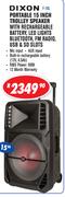 Dixon Portable 15" Trolley Speaker F-15L
