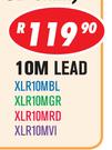 Dixon XLR Audio Leads Male To Female (24AWG/OD 6mm) 10M LEAD