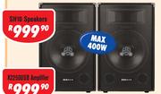 Jebson 10" DJ/PA Speakers (Pair) SH10