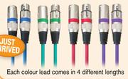 Dixon XLR Audio Leads Male To Female (24AWG/OD 6mm) 1M LEAD