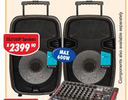 Dixon 15" DJ/PA Speakers (Pair) With Integrated Handles SDJ1508P