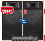 Dixon 15" DJ/PA Speakers (Pair) SDJ3001