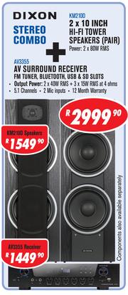 dixon 10 inch speakers