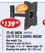 17-42 Inch LED TV Tilt & Swivel Mount DWD1032