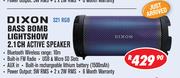Dixon Bass Bomb Lightshow 2.1 CH Active Speaker  S21 RGB