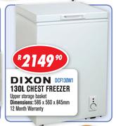Dixon 130Ltr Chest Freezer DCF130W1