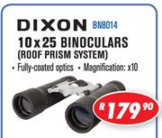 Dixon 10 x 25 Binoculars Roof Prism System BN8014