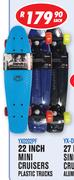 Rippa 22 Inch Mini Cruiser Plastic Trucks-Each