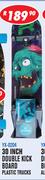 Rippa 30 Inch Double Kick Board Plastic Trucks