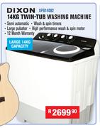 Dixon 14Kg Twin Tub Washing Machine XPB14082