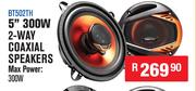 DXN Pro Car Speakers 5" 300W 2 Way Coaxial Speakers BT502TH