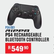 Rippa PS4 Rechargeable Bluetooth Controller PS4/001