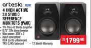 Artesia 4 Inch Active 2.0 Studio Reference Monitors(Pair) M200