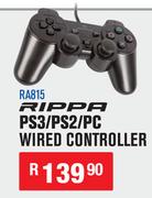 Rippa PS3/PS2/PC Wired Controller RA815
