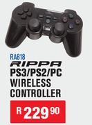 Rippa PS3/PS2/PC Wireless Controller RA818