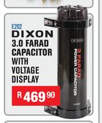 Dixon 3.0 Farad Capacitor With Voltage Display E202