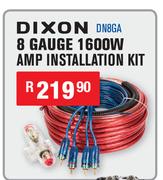 Dixon 8 Gauge 1600W AMP Installation Kit DN8GA