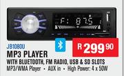 Jebson Car Decks MP3 Player With Bluetooth, FM Radio, USB & SD Slots JB1080U