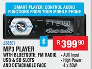 Jebson Car Decks MP3 Player With Bluetooth,FM Radio,USB & SD Slots & Detachable Face JB8501